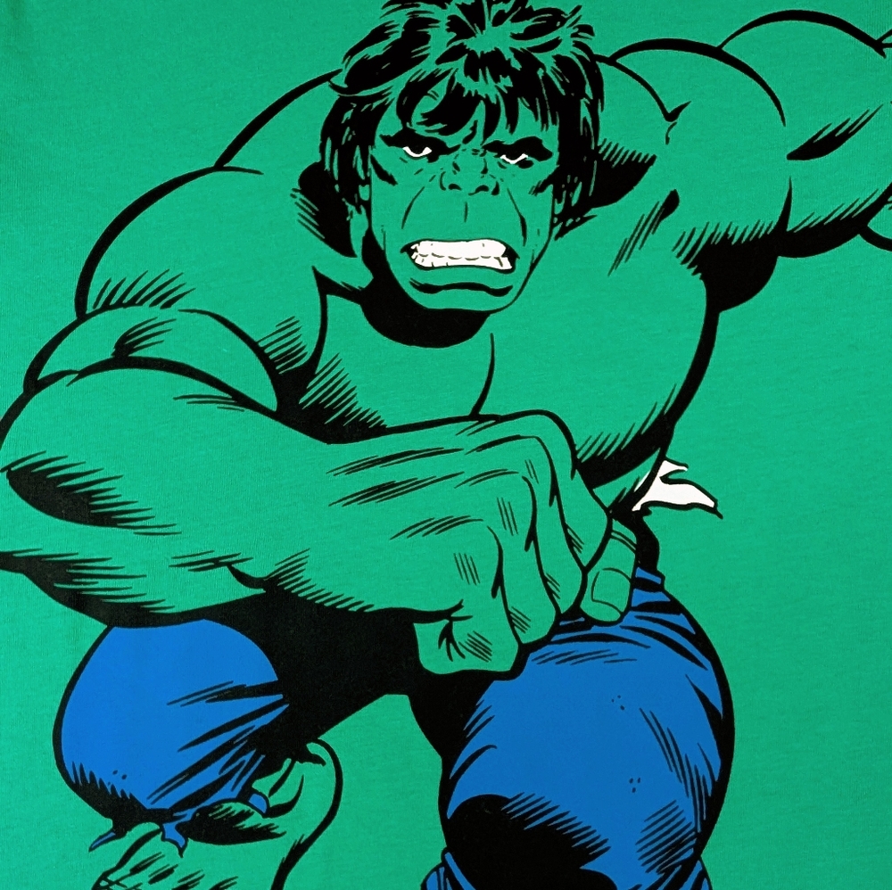 NEW! H&M Marvel The Incredible Hulk Green Tee Shirt